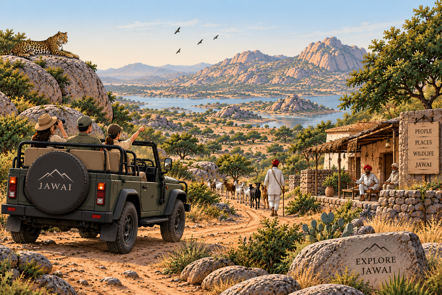 Exclusive luxury Jawai wildlife experience