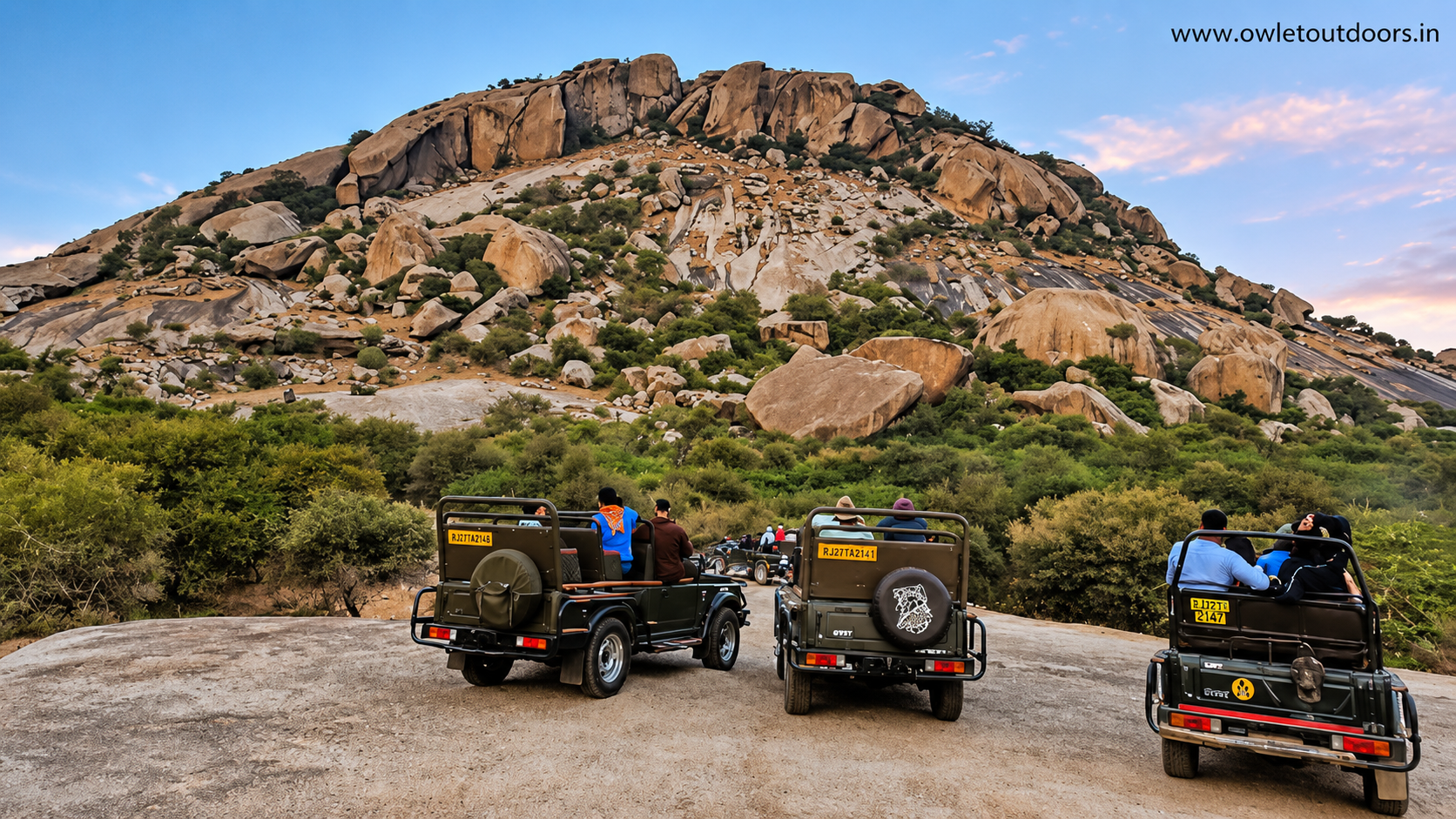 Jawai safari landscape in Rajasthan