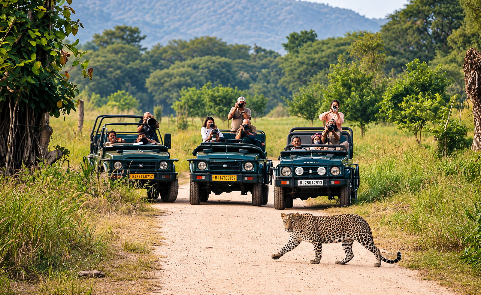 Leopard safari experience in Jawai, Rajasthan
